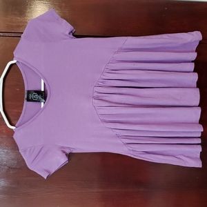 Girls Agnes & Dora purple tee